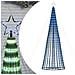 Illuminazione Albero di Natale a Cono 688LED Blu 300cm - Foto miniatura 1