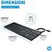 Tastiera Cablato 0196548244133  (Layout QWERTY) Colore Nero - Foto miniatura 9