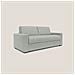 Nixon Divano letto matrimoniale con materasso 20 cm in tessuto impermeabile T03 200 cm (mat. 140x197) grigio chiaro - Foto miniatura 1