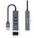 10.03.0407 replicatore di porte e docking station per laptop Cablato USB 3.2 Gen 1 (3.1 Gen 1) Type-A Grigio - Foto miniatura 2