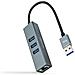 10.03.0407 replicatore di porte e docking station per laptop Cablato USB 3.2 Gen 1 (3.1 Gen 1) Type-A Grigio - Foto miniatura 1