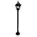 Lampioncino In Alluminio Su Palo Nero Per Esterno H120 Cm A 1 Luce 100w Modello New York - Foto miniatura 1
