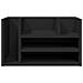 Organizer Da Scrivania Nero 44,5x24x25 Cm In Legno Multistrato - Foto miniatura 3