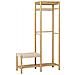Mobile Ingresso Ember - Marrone - Bamboo - 36x95x165 Cm - Foto miniatura 2