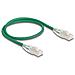 Cavo di rete RJ45 Cat. 6A maschio-maschio con chiusura curva U /FTP Slim da 0,5 m verde - Foto miniatura 1