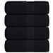 Asciugamani Per Sapone 4 Pz Neri 30x30 Cm 360 G/m 100% Cotone - Foto miniatura 1