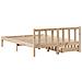 Letto senza Materasso 140x200 cm in Legno Massello di Pino - Foto miniatura 5