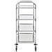 Carrello Da Cucina A 4 Livelli 107x55x125 Cm In Acciaio Inox - Foto miniatura 3
