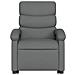 Poltrona Alzapersona Massaggi Reclinabile Grigio Scuro Tessuto - Foto miniatura 8