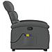 Poltrona Alzapersona Massaggi Reclinabile Grigio Scuro Tessuto - Foto miniatura 9