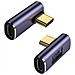 Adattatore Da Usb-c Femmina A Usb-c Maschio Ad Angolo Retto A 90 Gradi, Confezione Da 2 - Foto miniatura 1