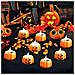 Candele Led Halloween Zucca 12 Pezzi 45 X 45 Mm Arancioni Senza Fiamma - Foto miniatura 2