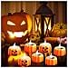 Candele Led Halloween Zucca 12 Pezzi 45 X 45 Mm Arancioni Senza Fiamma - Foto miniatura 4