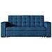 Noho Divano Letto A 3 Posti In Velluto A Coste Blu - Foto miniatura 2