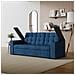 Noho Divano Letto A 3 Posti In Velluto A Coste Blu - Foto miniatura 4