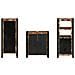 Set di mobili per il bagno 3 pcs Legno massello riciclato - Foto miniatura 8