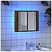 Mobile Specchio LED Legno Antico 60x12x45 cm Legno Multistrato - Foto miniatura 3
