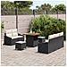 Set Divano da Giardino 8 pcs Nero e Crema 80 x 80 x 71 cm - Foto miniatura 3