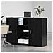 Banco Reception Rovere Nero 155x50x103,5 cm Legno Multistrato - Foto miniatura 3