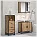 Mobile da Bagno rovere artigianale 35 x 37.5 x 100 cm - Foto miniatura 2
