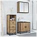 Mobile da Bagno rovere artigianale 35 x 37.5 x 100 cm - Foto miniatura 4