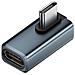 Adattatore Usb-c Femmina A Maschio Ad Angolo Retto 240w 80gbps (confezione Da 2) Grey - Foto miniatura 3