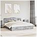 Letto con Contenitore con testiera Grigio cemento 200 x 200 cm - Foto miniatura 2