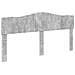 Letto con Contenitore con testiera Grigio cemento 200 x 200 cm - Foto miniatura 7