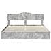 Letto con Contenitore con testiera Grigio cemento 200 x 200 cm - Foto miniatura 8