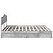 Letto con Contenitore con testiera Grigio cemento 200 x 200 cm - Foto miniatura 9