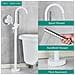 Rubinetto per vasca da bagno indipendente, Blackswan, tipo M12, modello bianco, misura 112 cm - Foto miniatura 3