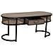 Tavolino In Metallo Marrone 110x42x45h - Foto miniatura 3