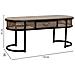 Tavolino In Metallo Marrone 110x42x45h - Foto miniatura 4