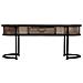 Tavolino In Metallo Marrone 110x42x45h - Foto miniatura 5