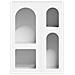 Credenza Bianco 59 x 35 x 80.5 cm Legno multistrato - Foto miniatura 6