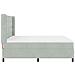 Letto a molle con materasso Grigio chiaro 180 x 200 cm Velluto - Foto miniatura 8