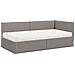 Struttura Letto Angolare con Materasso 2 pcs Talpa Velluto - Foto miniatura 4