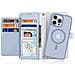 Cover Cartera per iPhone 15 Pro - Pelle /PU, Blu Claro - Foto miniatura 2