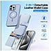 Cover Cartera per iPhone 15 Pro - Pelle /PU, Blu Claro - Foto miniatura 3