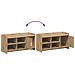 Mobile per scarpe Rovere Artigianale 100 x 39,5 x 51 cm - Foto miniatura 9
