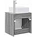 Mobile Lavabo da Parete Sonoma grigio 49,5 x 41 x 63 cm - Foto miniatura 4