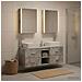 Set di mobili per il bagno 5 pcs Grigio Cemento - Foto miniatura 2