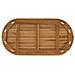 Piano del tavolo 90 x 45 x 3,5 cm Ovale Legno di teak solido - Foto miniatura 5