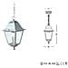 Lampada a sospensione design classico per esterno bianco-argento 6pz - Foto miniatura 2