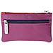 Astuccio Portachiavi Colorato In Pelle Uomo Donna Formato Bustina Con Zip Fucsia - Foto miniatura 3