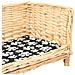 Cesta Per Cani Con Cuscino 90x54x35 Cm Salice Naturale - Foto miniatura 4