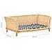 Cesta Per Cani Con Cuscino 90x54x35 Cm Salice Naturale - Foto miniatura 6