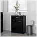 Mobile da Bagno Nero 60x33x80 cm in Legno tecnico - Foto miniatura 3