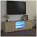 Mobile Porta TV con Luci LED Rovere Sonoma 120x30x35,5 cm - Foto miniatura 9
