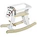 Cavallo A Dondolo Per Bambini 3-6 Anni In Legno - Bianco - Foto miniatura 1